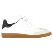 Pre-owned Leather sneakers Isabel Marant Pre-owned , White , Dames