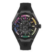 Herenhorloge The $Kull Spikes Philipp Plein , Black , Heren