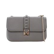 Pre-owned Leather handbags Valentino Vintage , Gray , Dames