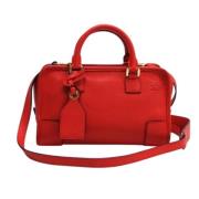 Pre-owned Leather handbags Loewe Pre-owned , Red , Dames