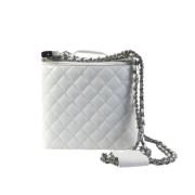 Pre-owned Leather chanel-bags Chanel Vintage , White , Dames