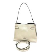 Pre-owned Leather shoulder-bags Coach Pre-owned , Beige , Dames