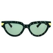 Cat-Eye Zonnebril Bv1035S 004 Bottega Veneta , Green , Dames