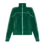 Velours sweatshirt Lacoste , Green , Dames