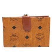 Pre-owned Coated canvas wallets MCM Pre-owned , Brown , Dames