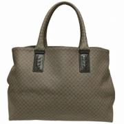 Pre-owned Leather handbags Bottega Veneta Vintage , Gray , Dames