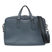 Pre-owned Leather handbags Coach Pre-owned , Blue , Dames