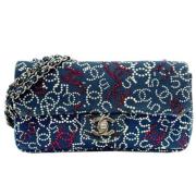 Pre-owned Cotton chanel-bags Chanel Vintage , Blue , Dames