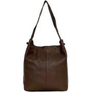 Pre-owned Leather shoulder-bags Loewe Pre-owned , Brown , Dames