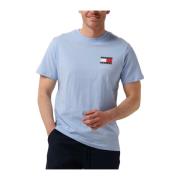 Heren Polo & T-shirts Slim Essential Flag Tee Tommy Jeans , Blue , Her...