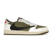 Travis Scott Retro Low Medium Olive Jordan , Multicolor , Heren