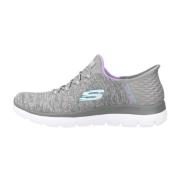 Stijlvolle Summits Sneakers voor Vrouwen Skechers , Gray , Dames