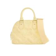 Pre-owned Leather handbags Louis Vuitton Vintage , Yellow , Dames