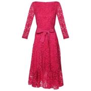 Pre-owned Lace dresses Carolina Herrera Pre-owned , Pink , Dames