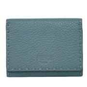 Pre-owned Leather wallets Fendi Vintage , Blue , Dames