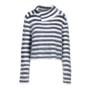 Blauw Gestreepte Gebreide Trui Jacquemus , Multicolor , Dames