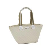 Pre-owned Canvas gucci-bags Gucci Vintage , White , Dames