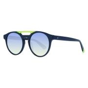 Stijlvolle blauw en gele zonnebril WEB Eyewear , Blue , Heren