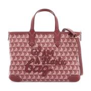 Tote Tas met Leren Details Anya Hindmarch , Pink , Dames