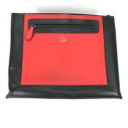 Pre-owned Leather clutches Christian Louboutin Pre-owned , Black , Her...