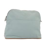 Pre-owned Canvas pouches Hermès Vintage , Blue , Dames