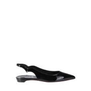 Lakleren balletflats met rode zool Christian Louboutin , Black , Dames