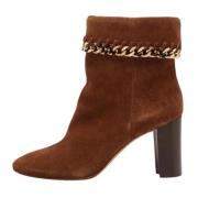 Pre-owned Suede boots Casadei Pre-owned , Brown , Dames