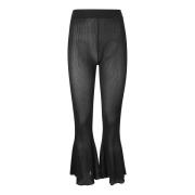 Lurex Elastische Taille Broek Cfcl , Black , Dames