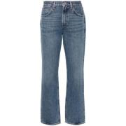 Lichtblauwe Regeneratieve Katoenen Denim Jeans Agolde , Blue , Dames