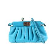 Pre-owned Leather fendi-bags Fendi Vintage , Blue , Dames