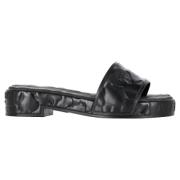 Pre-owned Rubber sandals Valentino Vintage , Black , Dames