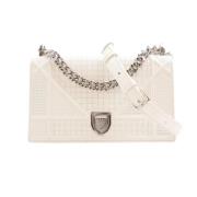 Pre-owned Leather dior-bags Dior Vintage , White , Dames