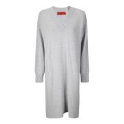 Oversized Wol V-Hals Trui Wild Cashmere , Gray , Dames