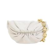 Pre-owned Leather shoulder-bags Bottega Veneta Vintage , White , Dames