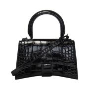 Hourglass XS Handtas Balenciaga , Black , Dames