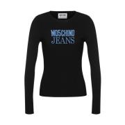 Stijlvolle Sweaters Collectie Moschino , Black , Dames