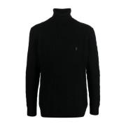 Zwarte Polo Pony Trui Ralph Lauren , Black , Heren