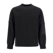 Raglan Metropolis Sweatshirt met Verborgen Zakken C.p. Company , Black...