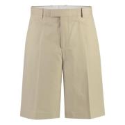 Katoenen Bermuda Shorts met Zakken Salvatore Ferragamo , Beige , Heren