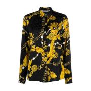 Zwarte Shirt Aw23 Versace Jeans Couture , Multicolor , Dames