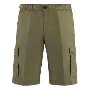 Katoenen Bermuda Shorts met Zakken Paul & Shark , Green , Heren