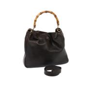 Pre-owned Leather gucci-bags Gucci Vintage , Brown , Dames