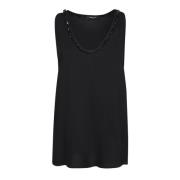 Zwarte Mouwloze Top Elegant Comfortabel Fabiana Filippi , Black , Dame...