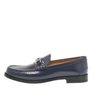 Pre-owned Leather flats Gucci Vintage , Blue , Heren