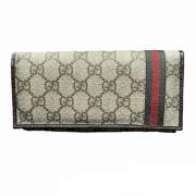 Pre-owned Fabric wallets Gucci Vintage , Beige , Dames