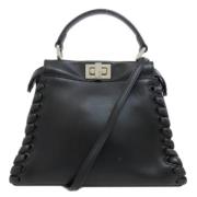 Pre-owned Leather fendi-bags Fendi Vintage , Black , Dames