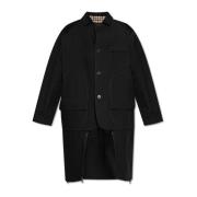 Jas met corduroy inzetstukken Maison Margiela , Black , Dames