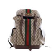 Pre-owned Canvas gucci-bags Gucci Vintage , Beige , Dames