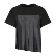 Zwarte T-shirts & Polo's voor vrouwen Sacai , Black , Dames