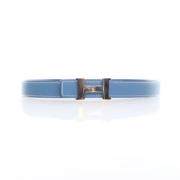 Pre-owned Leather belts Hermès Vintage , Blue , Dames